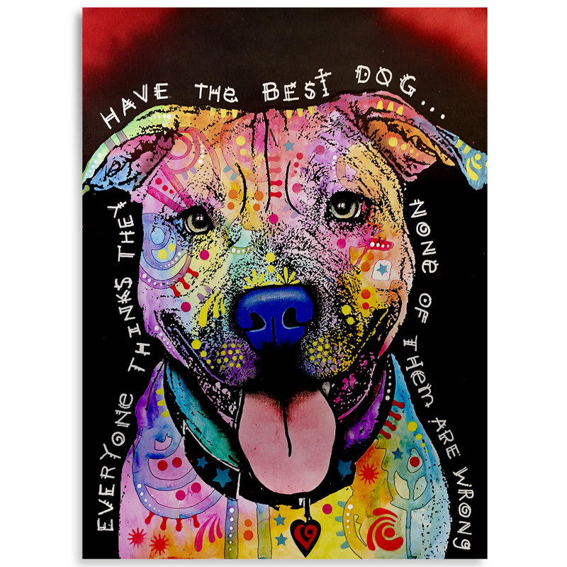 « best dog », impression, H 22 po x l 16 po x P 1 po, Aucun mat, Sans cadre
