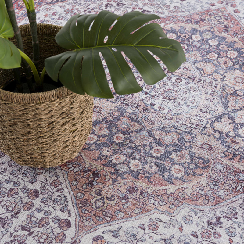 Performance Washable Oriental Indoor Rug, Rectangle 7'10" x 10'2"