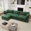 Canapé modulaire en forme de L, canapé avec 1 repose-pieds mobile, chenille-832921314-832921317-832921318