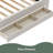 Upholstered Daybed With Trundle And Three Drawers-1548905477-1548905481