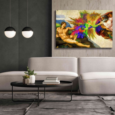 «Bay Isle Home™», Michelangelo, création d'Adam coloré I «par Epic Art Portfolio, art mural sur toile