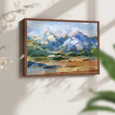 Blue Mountain Peaks II -Framed Print - Restickable