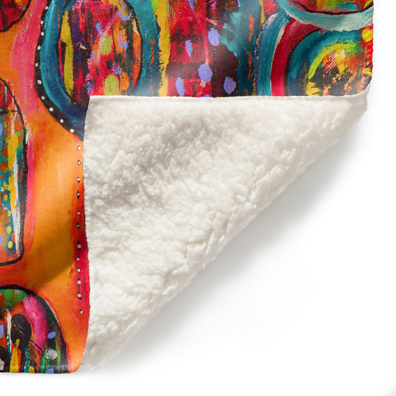 Couverture éléphant , 51 po x 60 po