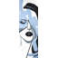 «Abstract Blue Woman Portrait - Beauty Romantic», reproduction encadrée-1453495840-1453495842