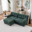 Canapé modulaire modulaire Cloud Cloud, siège en forme de L profond avec repose-pieds, canapé modulaire pour le salon, causeuse en flanelle avancée avec 4 coussins-2017338453