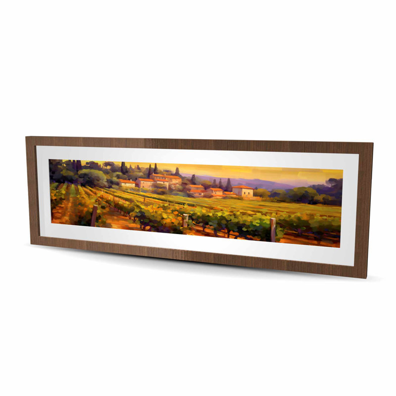 The Plantation - Landscape Designs, impression encadrée, H 48 po x l 16 po, Brun