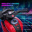 Moto pour tout-petits à finition rouge avec roues à traction élevée, musique, klaxon et phares, L 33,75 x l 16,5 x H 20,5