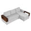 Canapé modulaire rembourré 87,4 po avec accoudoirs réversibles pour le salon, gris-1100230078
