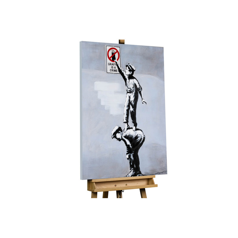 Banksy's Rascals Hand Painted Acrylic Painting