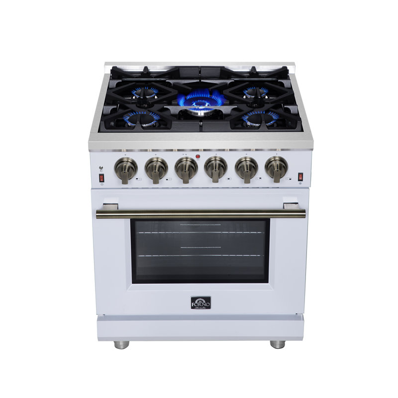 Cuisinière à gaz autoportante Massimo 30, Blanc