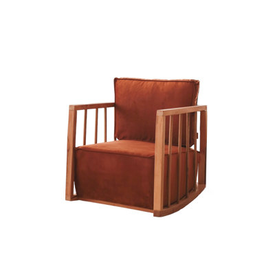 Bina Velvet Swivel Wingback Chair