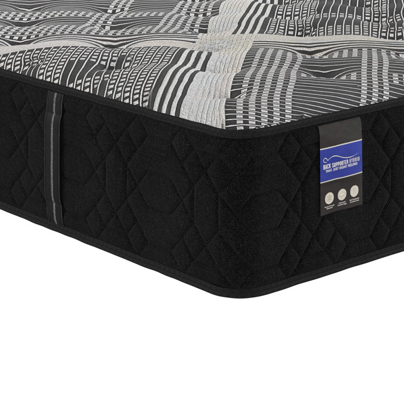 Ibapah 13.5" Medium Hybrid Mattress with Cooling Gel Foam and Individually Encased Coils, Made in USA, Full