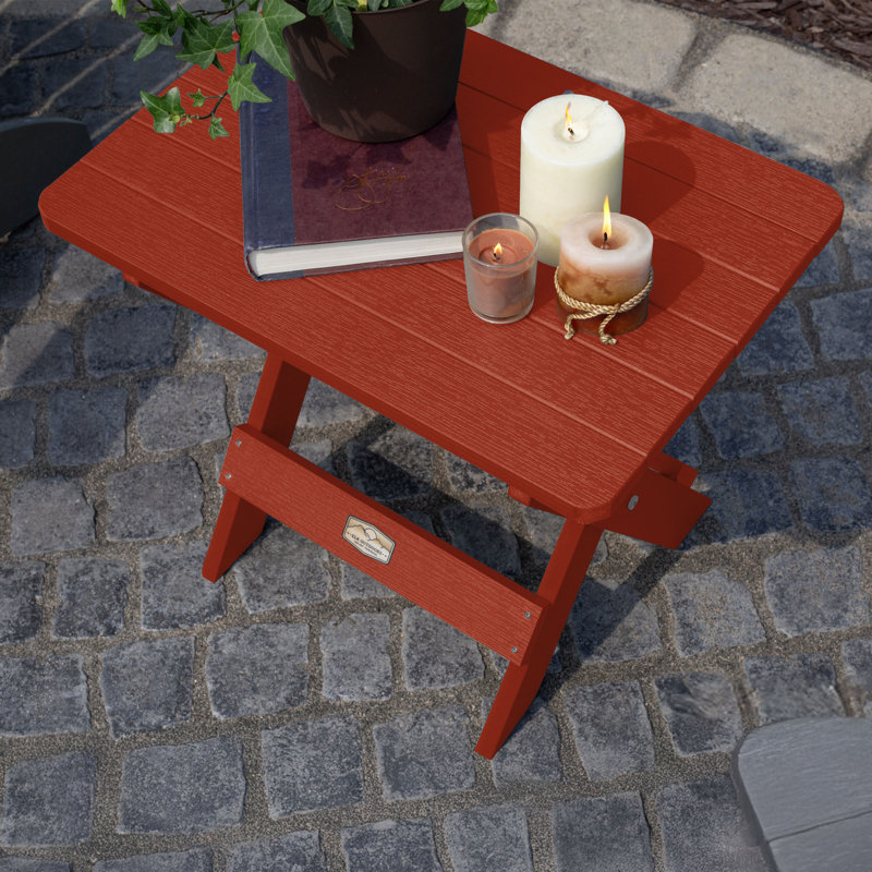 Table d'appoint pliante Newberg, Rouge