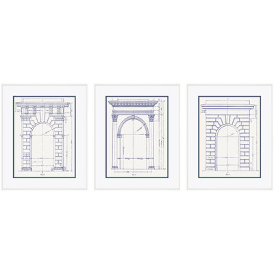 White Arch Figure 6, 4 & 5 Giclee Print by David Phoenix