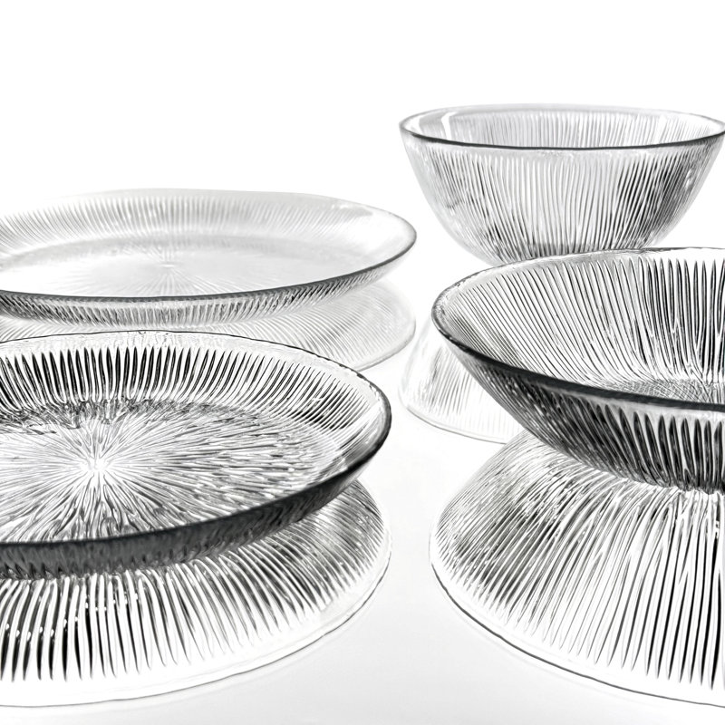 Emrick 16 pièces Service de table en verre