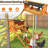 Weatherproof Chicken Nest Box with Asphalt Roof & Perch Swing