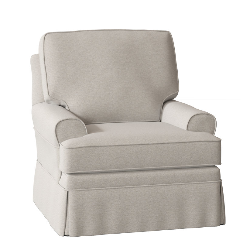 Belmont Armchair, White Performance Fabric; 0851-94