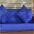 Outsunny Patio Wicker Loveseat With Cushions, 2-Seat Outdoor PE Rattan Couch Sofa With Throw Pillows, For Porch, Backyard, Garden, Poolside, Blue