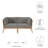 Modway Clearwater Outdoor Patio Teak Wood Loveseat-688855131