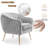 Velvet Accent Chair With Gold Finished Legs-740842076
