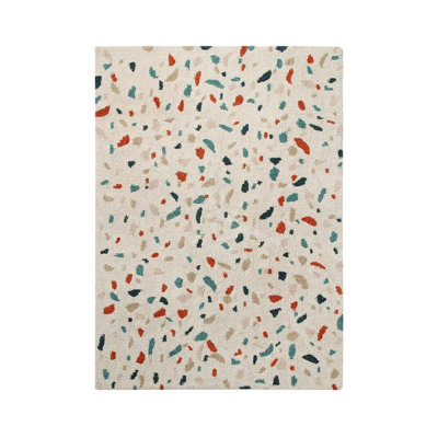 Terrazzo Cotton Washable Abstract Indoor Rug