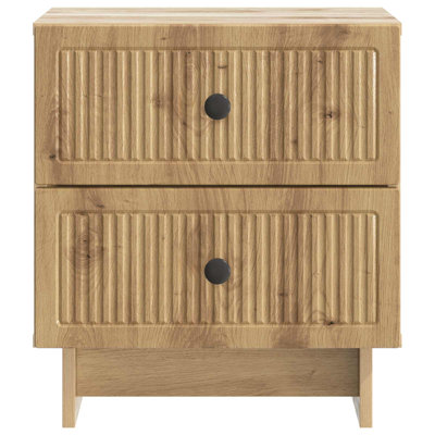 43cm W Manufactured Wood Bedside Table