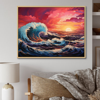 «Dramatic Ocean Waves III», reproduction sur toile