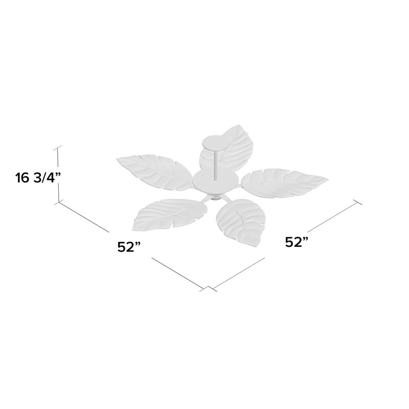 Monaco 52-in Toasted Sienna Indoor/Outdoor Ceiling Fan, Toasted Sienna with Rosewood Blades