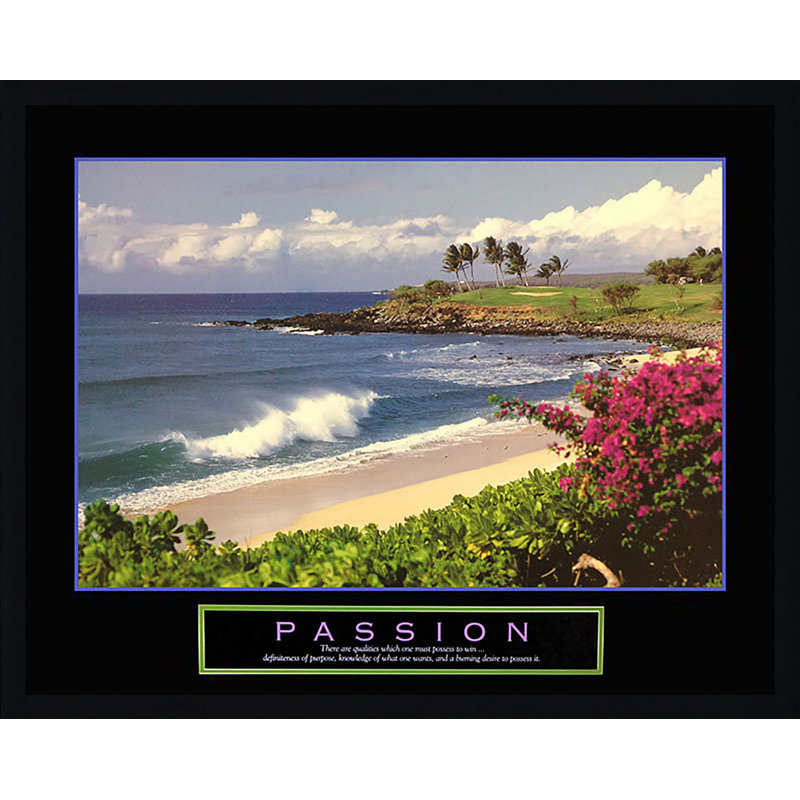 « passion golf », reproduction d’impression encadrée