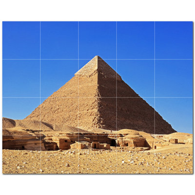 Famous Places Photo 4.25'' x 4.25'' Satin Ceramic Decorative Mural