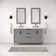 Elizabeth 60" Double Bathroom Vanity Set with Mirror