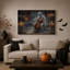 Art mural sur toile, "Ghost jouer un violoncelle à la chandelle"-2106364245