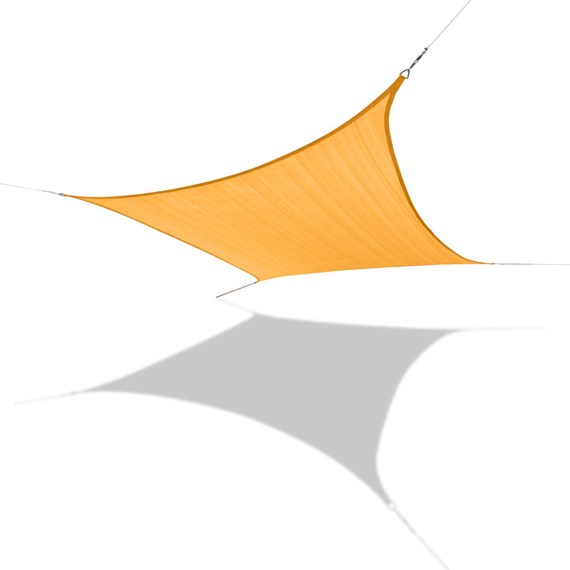Voile d’ombrage carré 11 pi 10, Jaune, 11 pi 10 po x 11 pi 10 po