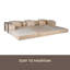 Canapé à compression, canapé-lit convertible au sol avec structure de forme fixe, canapé modulaire désossé, aucun assemblage requis, tissu chenille, pour la chambre du salon-1297844797