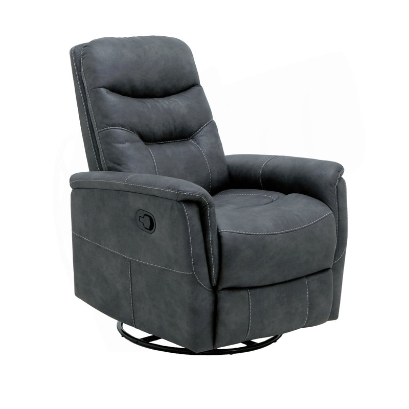 Gray Swivel Gliding Recliner, Gray