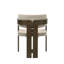 Ensemble de 1 chaise d'appoint en microfibre et finition Destin