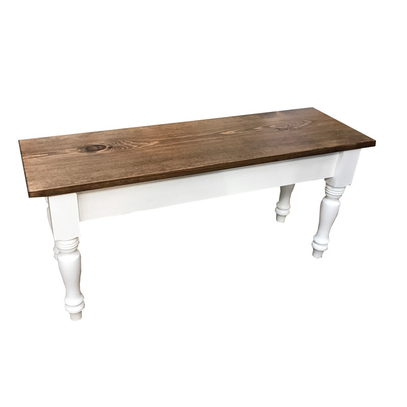 Gephart Solid Wood Bench, 17" H x 30" W x 12" D