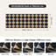 Tapis de couloir en jute à carreaux, tapis de couloir de cuisine 2 x 8 antidérapant, tapis antidérapant pour entrée intérieure, tapis intérieur noir à damier pour entrée de 8 pi