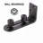 LAZ Black Steel Guide Sliding Barn Door Floor Guide Wall Guide With Bottom Adjustable Roller