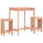 Niamora 17 Stories Bar Set with Wood Frame and Solid Wood Outer Material-532859834