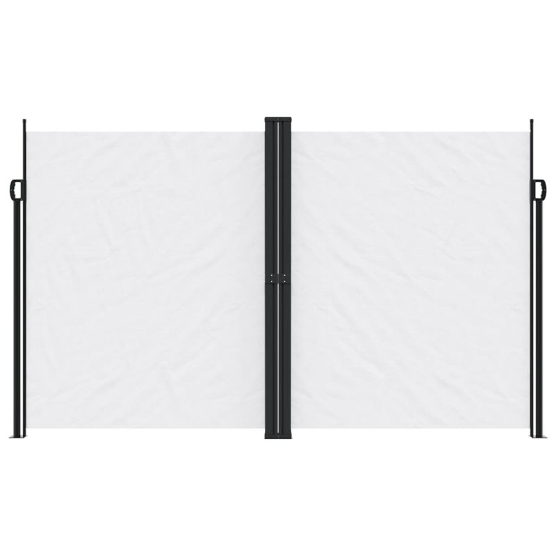Auvent latéral rétractable Vidaxl anthracite, Blanc, H 78,7 po x l 472,4 po