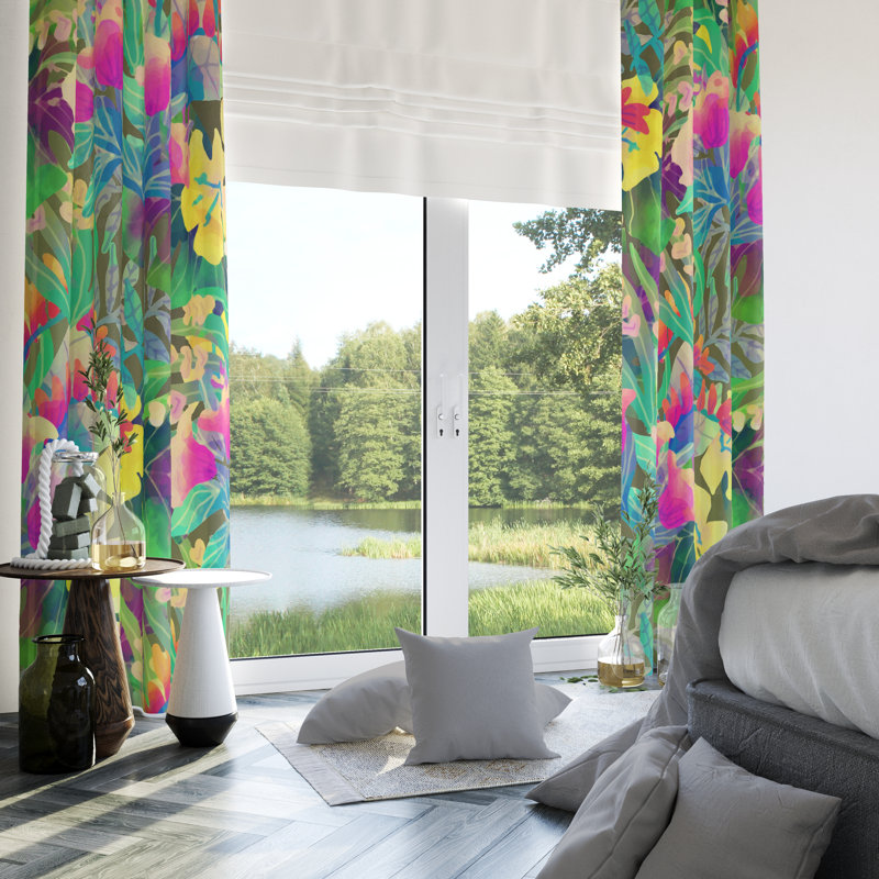 Semi Sheer Curtain Pair, 20" W x 82" L