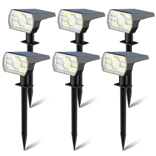 Black Solar Powered Integrated LED Pathway Light Pack
