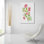 «Wild Rose Pink 2» par Jean Plout, art mural en verre acrylique
