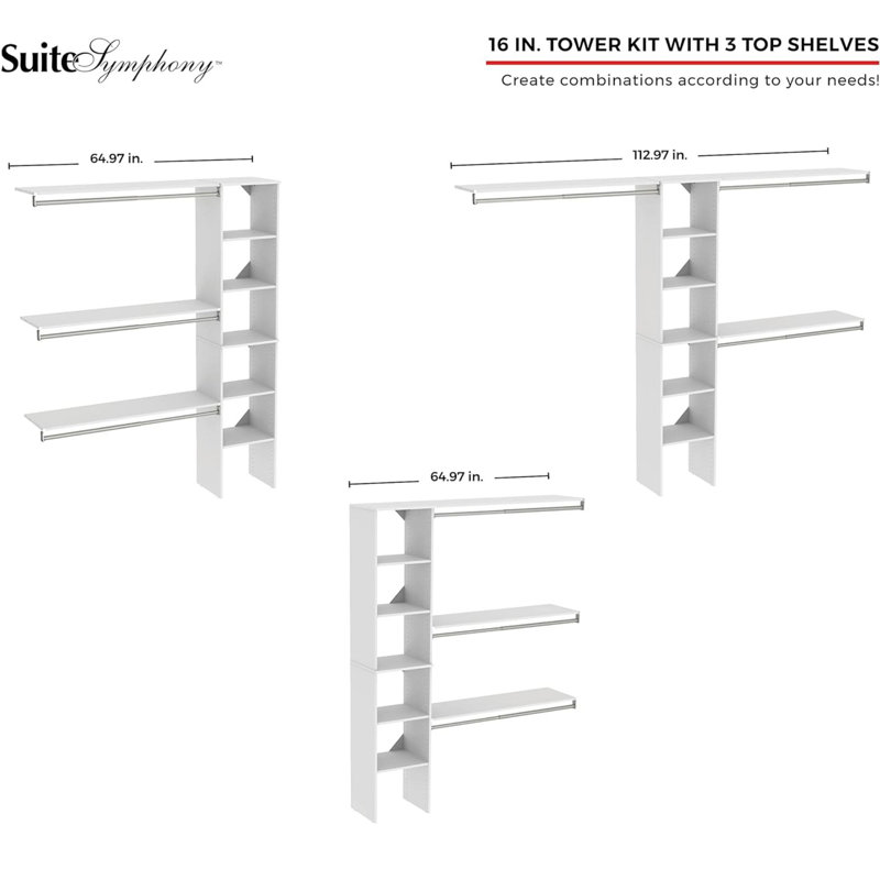 112'' Engineered Wood Clothing Rack