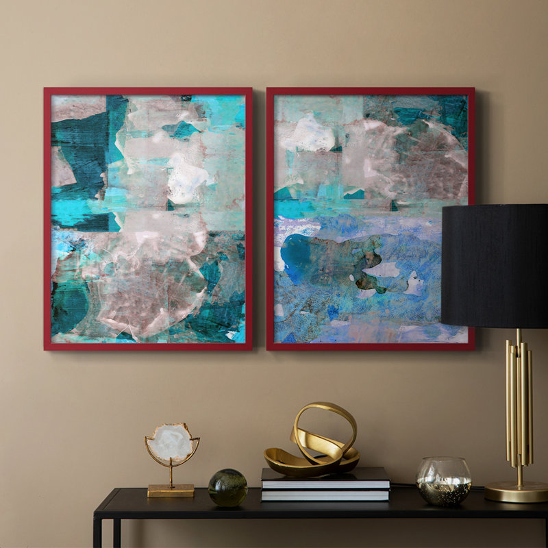 Impasto III - reproduction encadrée de qualité supérieure - prête à être accrochée - aucun clou requis - aucun clou requis