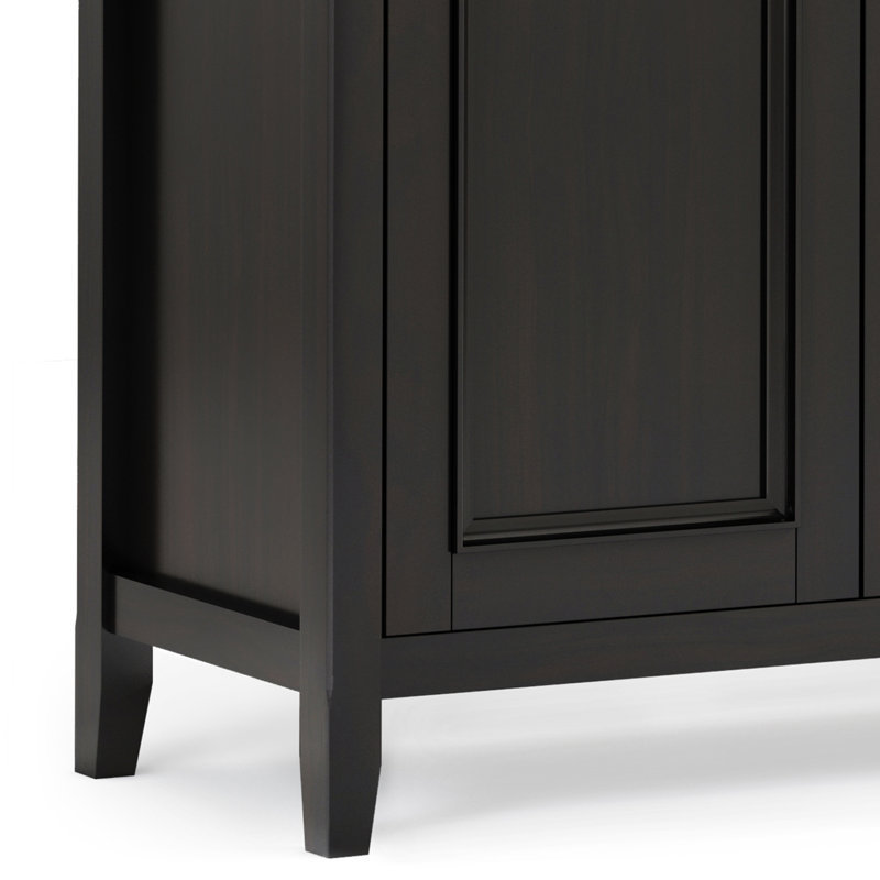 Amherst Brown Solid Wood 66" Traditional Storage Cabinet