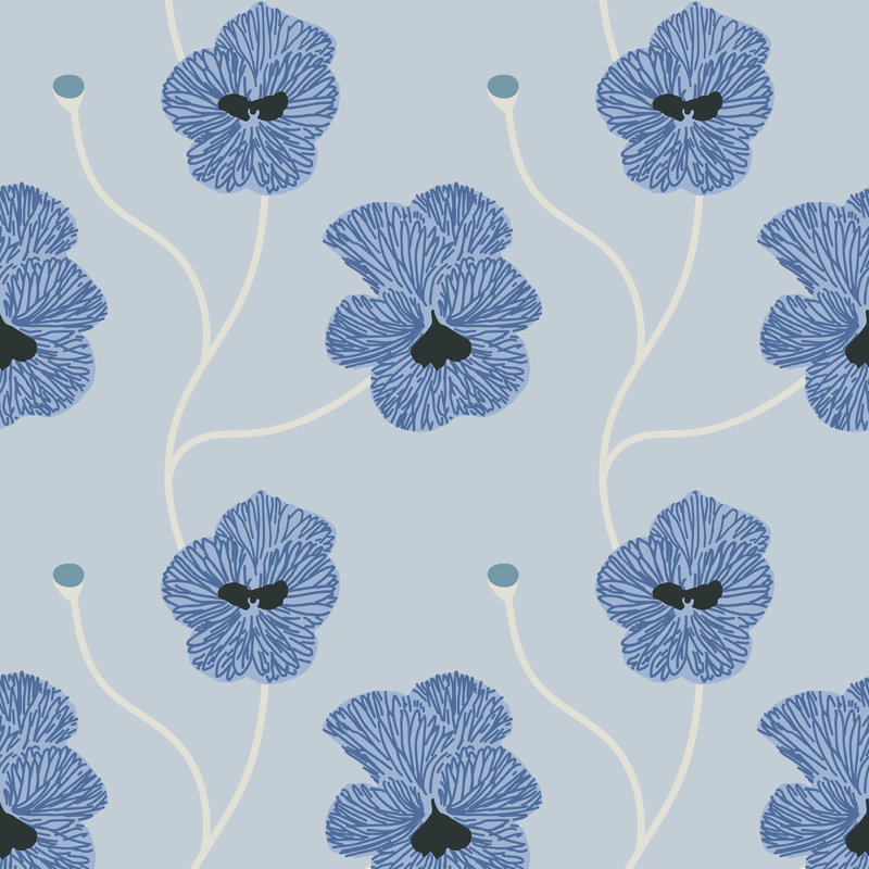 Natalie Papier Floral Peel & Stick Wallpaper Roll