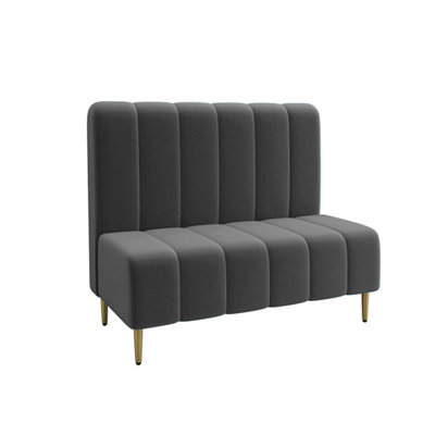Dining Room, Cafe Velvet Double Sofa Booth by FineFurniture