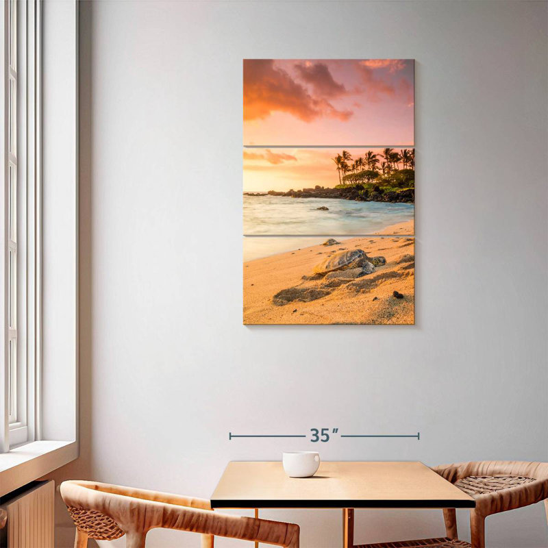 Tortue de plage Brampt Kukio, H 57 po x l 36 po